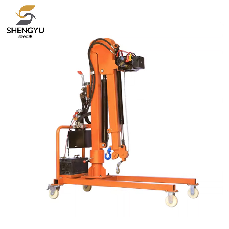 Мобильный электрический гидравлический кран на транспортном средстве